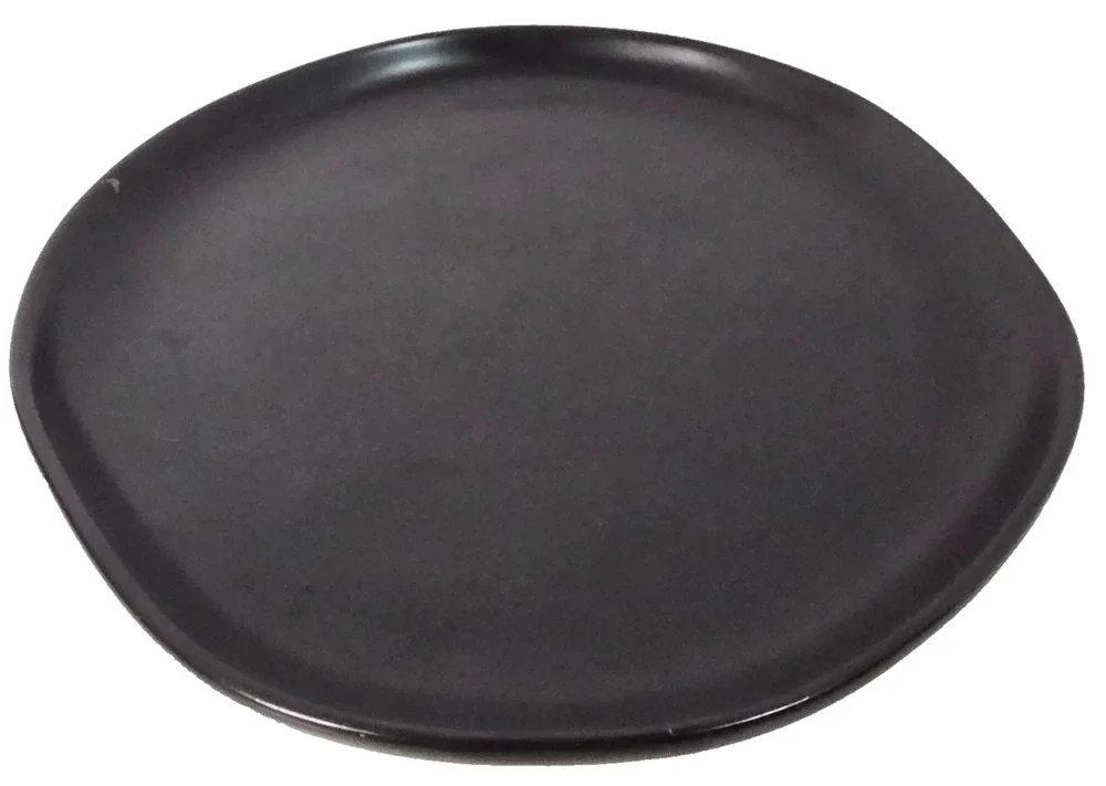 Hearth & Hand Magnolia Matte Black Stoneware Dinner Plate Farmhouse
